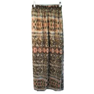 Charlotte Russe Women's Brown Lined Pull On Stretch Waist Long Skirt Size XS